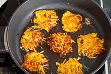 Kürbis potato pancakes with chive-Dip