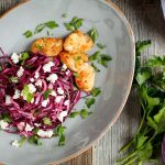 Rotkrautsalat mit gebratenem Hähnchen - www.emmikochteinfach.de